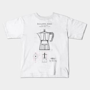 Moka pot patent Kids T-Shirt